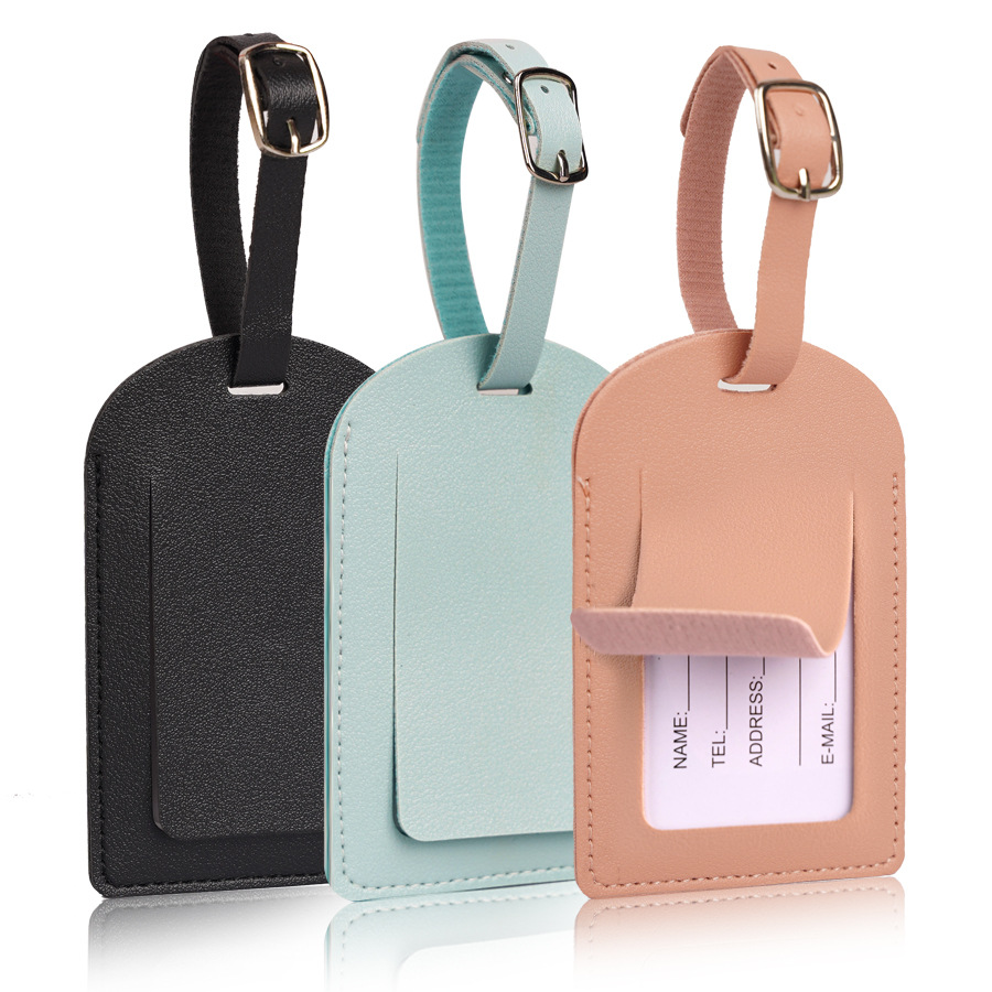 Travel Accessories International - Etichette per Bagagli in Pelle PU