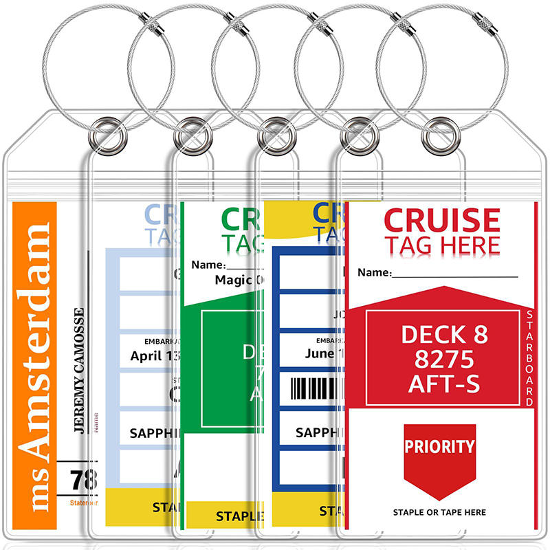 Travel Accessories International - 5 Pezzi Etichetta Bagaglio Multifunzionale Semplice