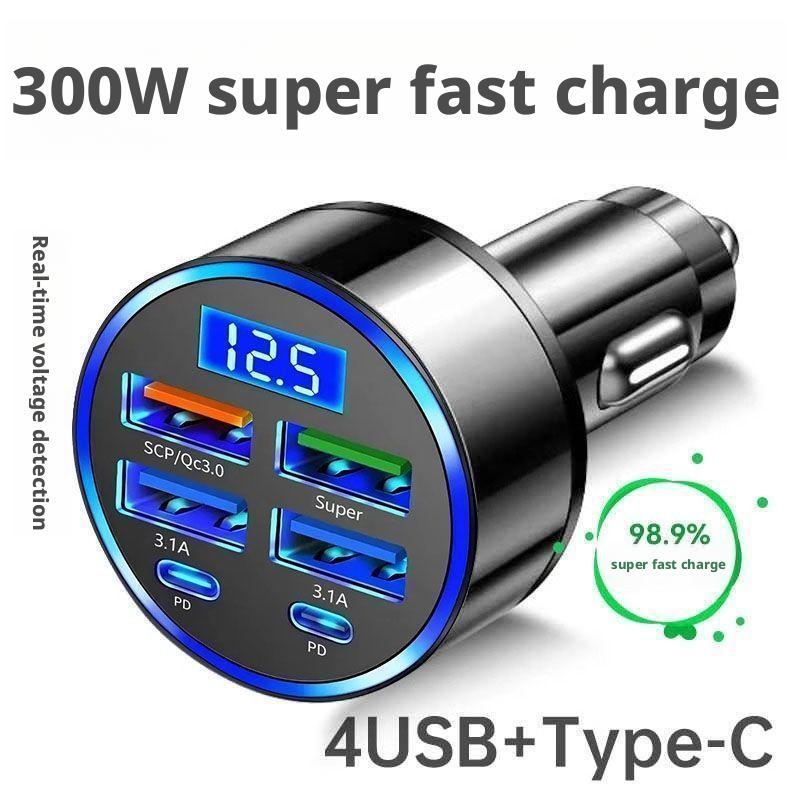 Travel Plug Type C - Caricabatteria da auto PD da 300