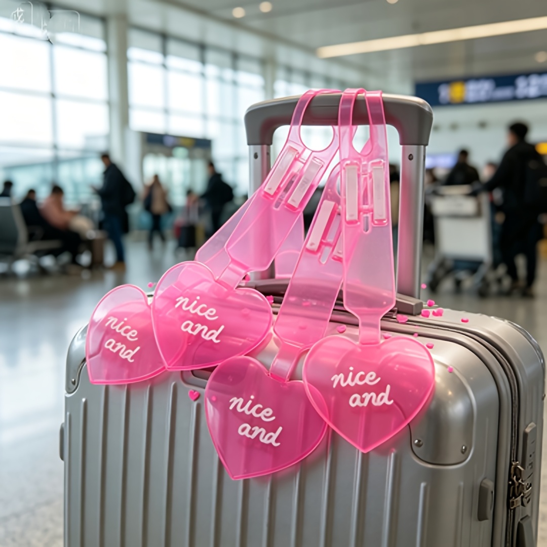 Travel Accessories International - 4 Etichette per Bagagli a Forma