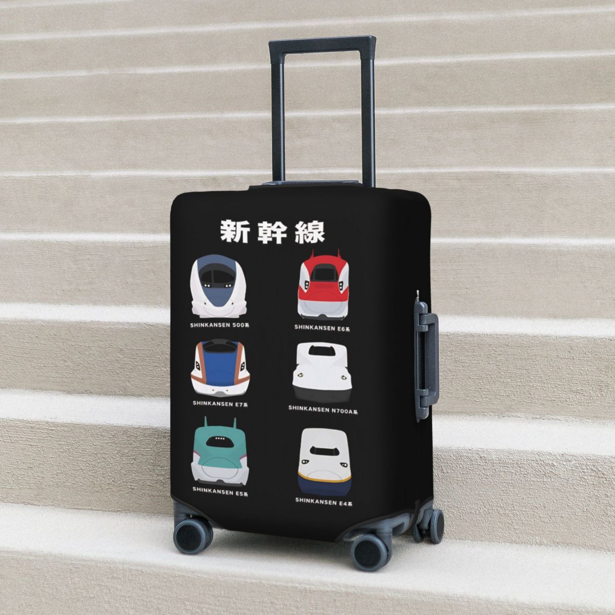 Travel Accessories In Train - Copertura per Valigia a Tema Treni