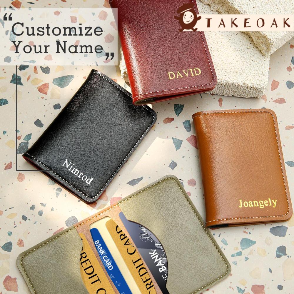 Travel Accessories Present - Portafoglio in Pelle Personalizzato con Nome,