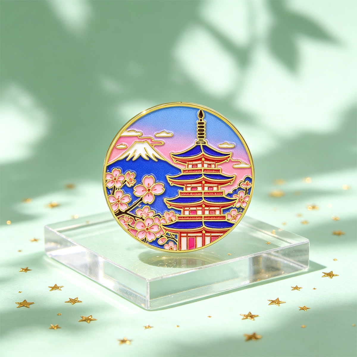 Spilla smaltata con fiori di c - Travel Accessories For Japan recensione e prezzo
