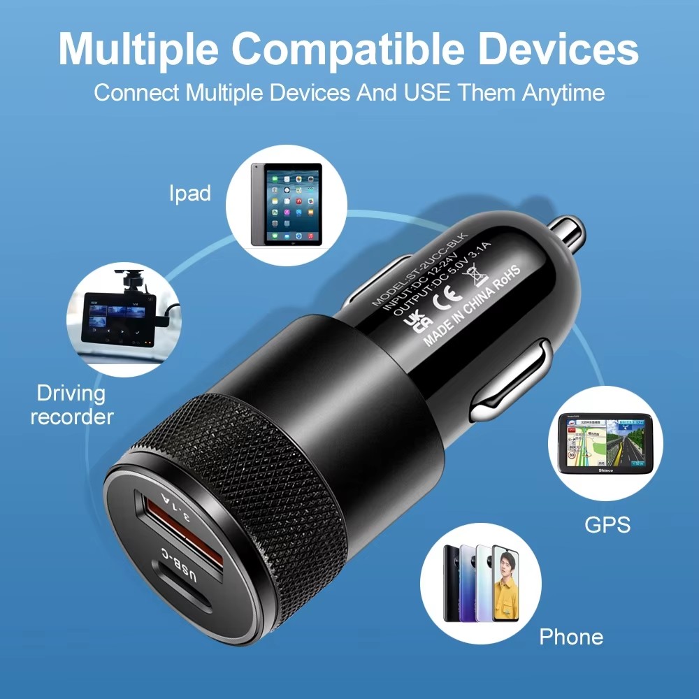 Caricatore USB per Auto 3.1A T - Travel Plug Type C recensione e prezzo