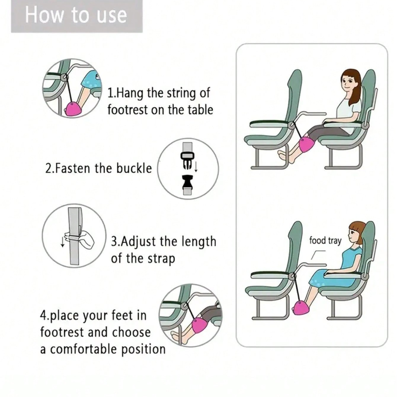 Poggiapiedi Portatile Regolabi - Travel Accessories In Train recensione e prezzo