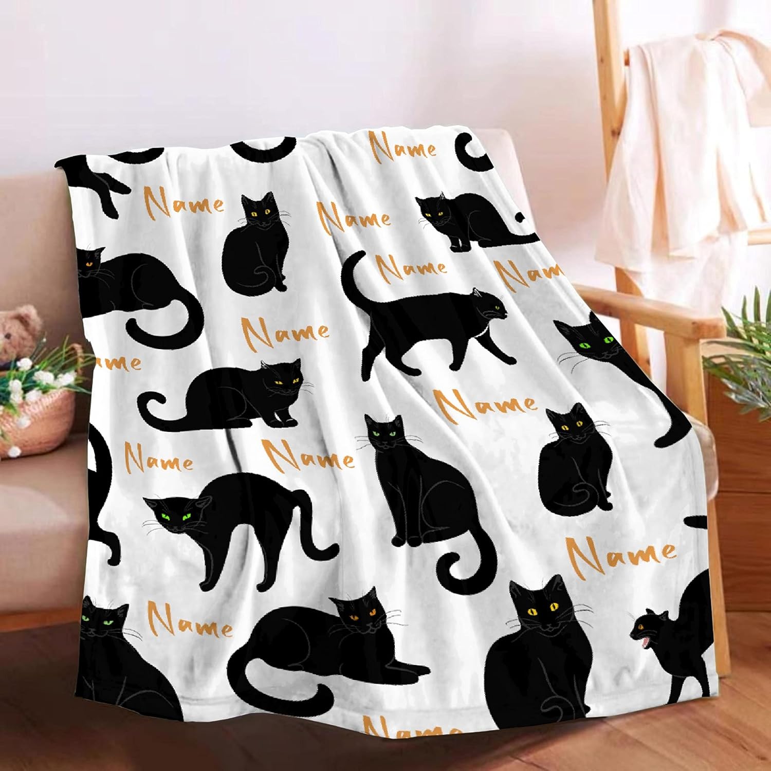 Coperta in pile con stampa gat - Travel Accessories Gift Ideas recensione e prezzo