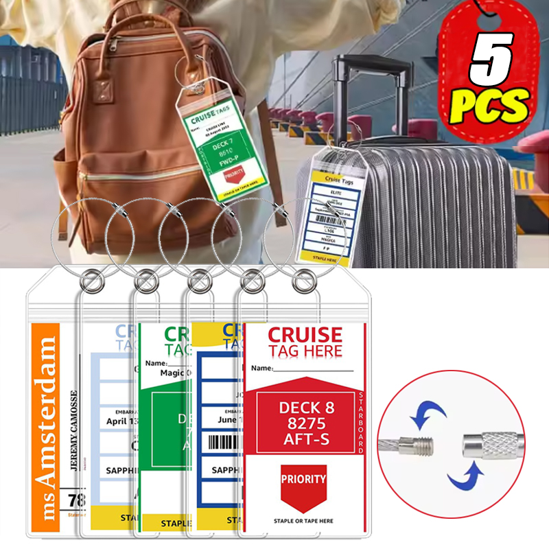 5 Pezzi Etichette per Bagagli  - Travel Accessories International recensione e prezzo