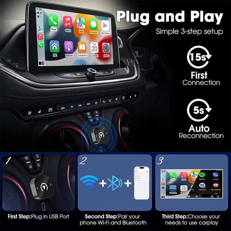 Adattatore CarPlay Wireless 2- - Travel Plug Type C recensione e prezzo