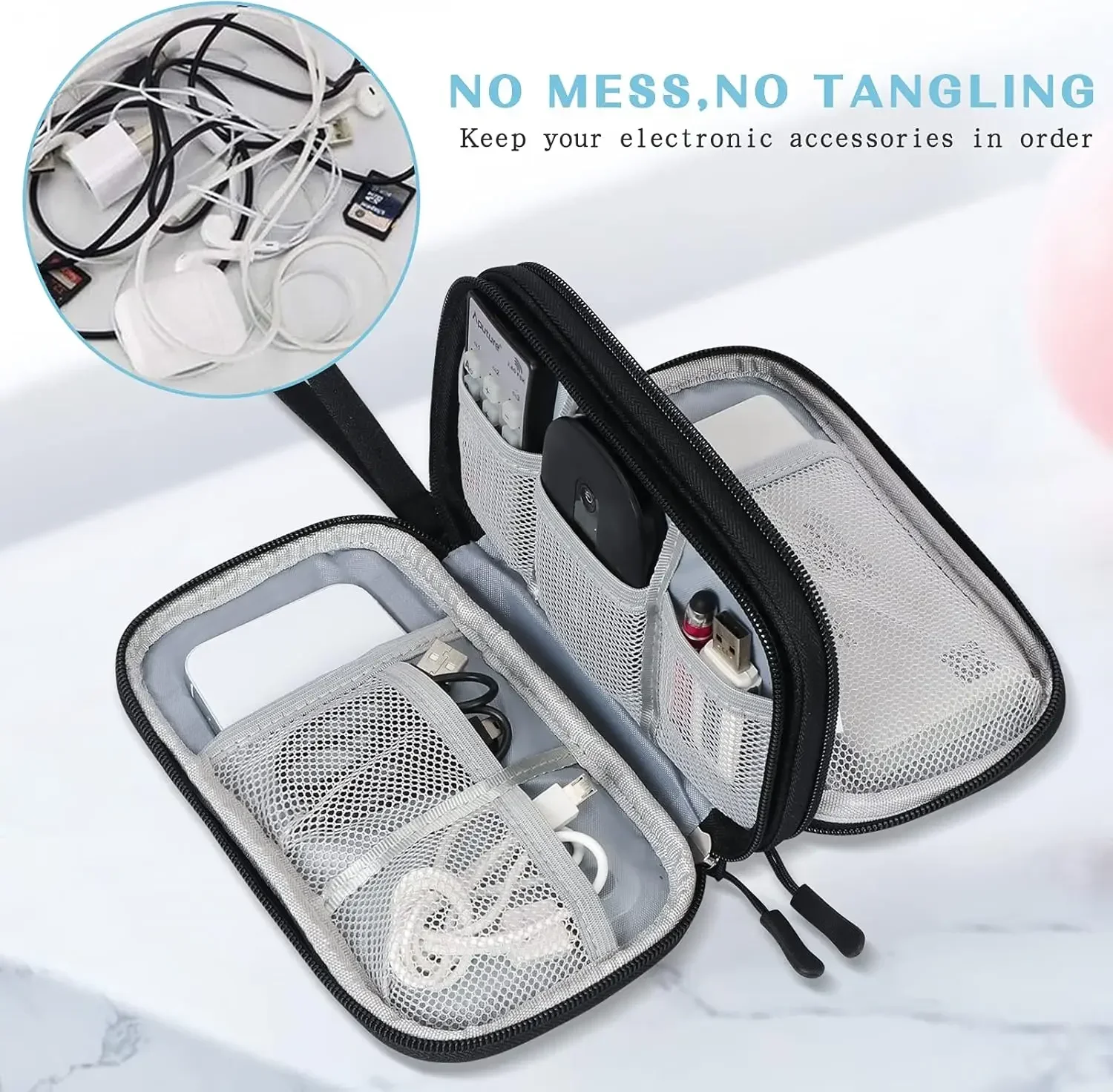 Borsa da Viaggio per Cavi, Cus - Travel Accessories Box recensione e prezzo