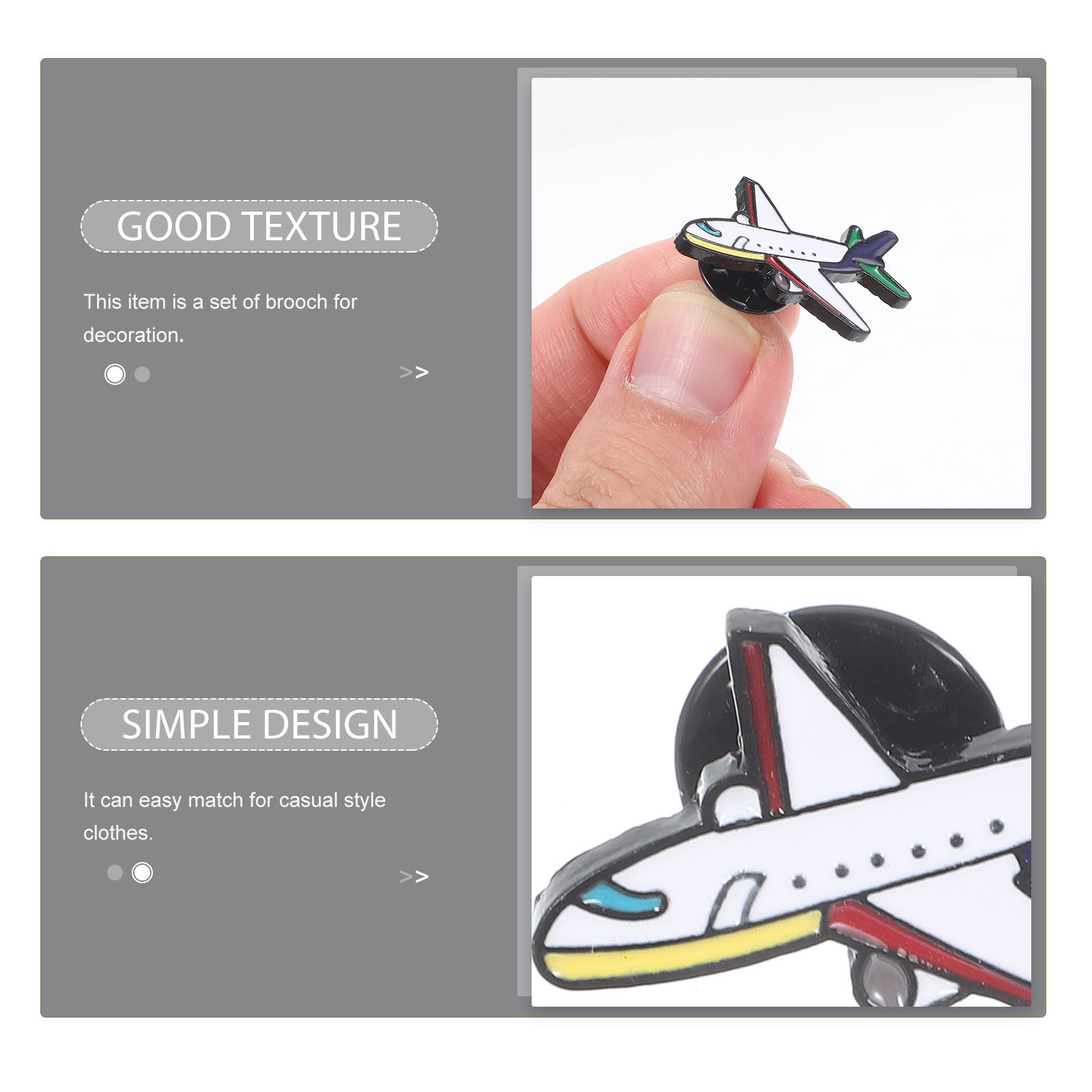 Set di 2 Spille a Forma di Aer - Travel Accessories Gift Ideas recensione e prezzo
